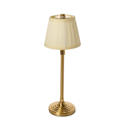 LED Cordless Adjustable Table Lamp with Pleated Fabric in Gift Box