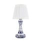 LED Cordless Chinoiserie Blue and White Floral Table Lamp