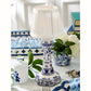 LED Cordless Chinoiserie Blue and White Floral Table Lamp