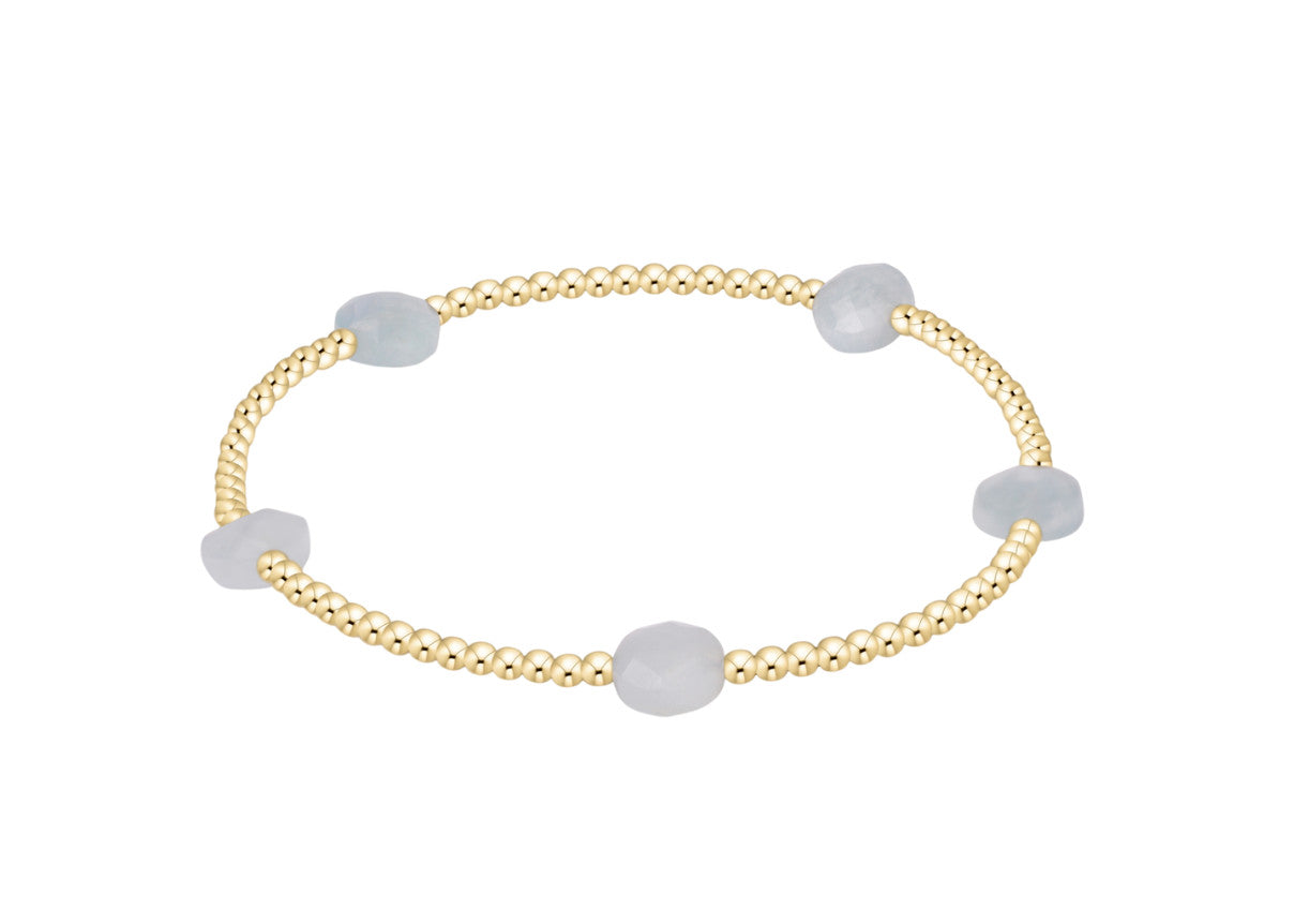 Enewton - Admire Small Gemstone 2mm Gold Bead Bracelet