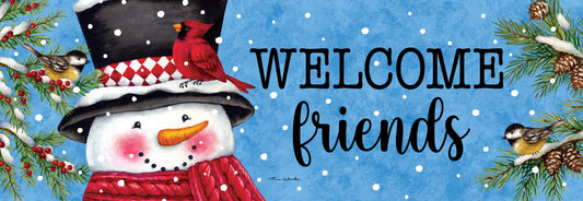 Signature Sign- Snowman and Birds
