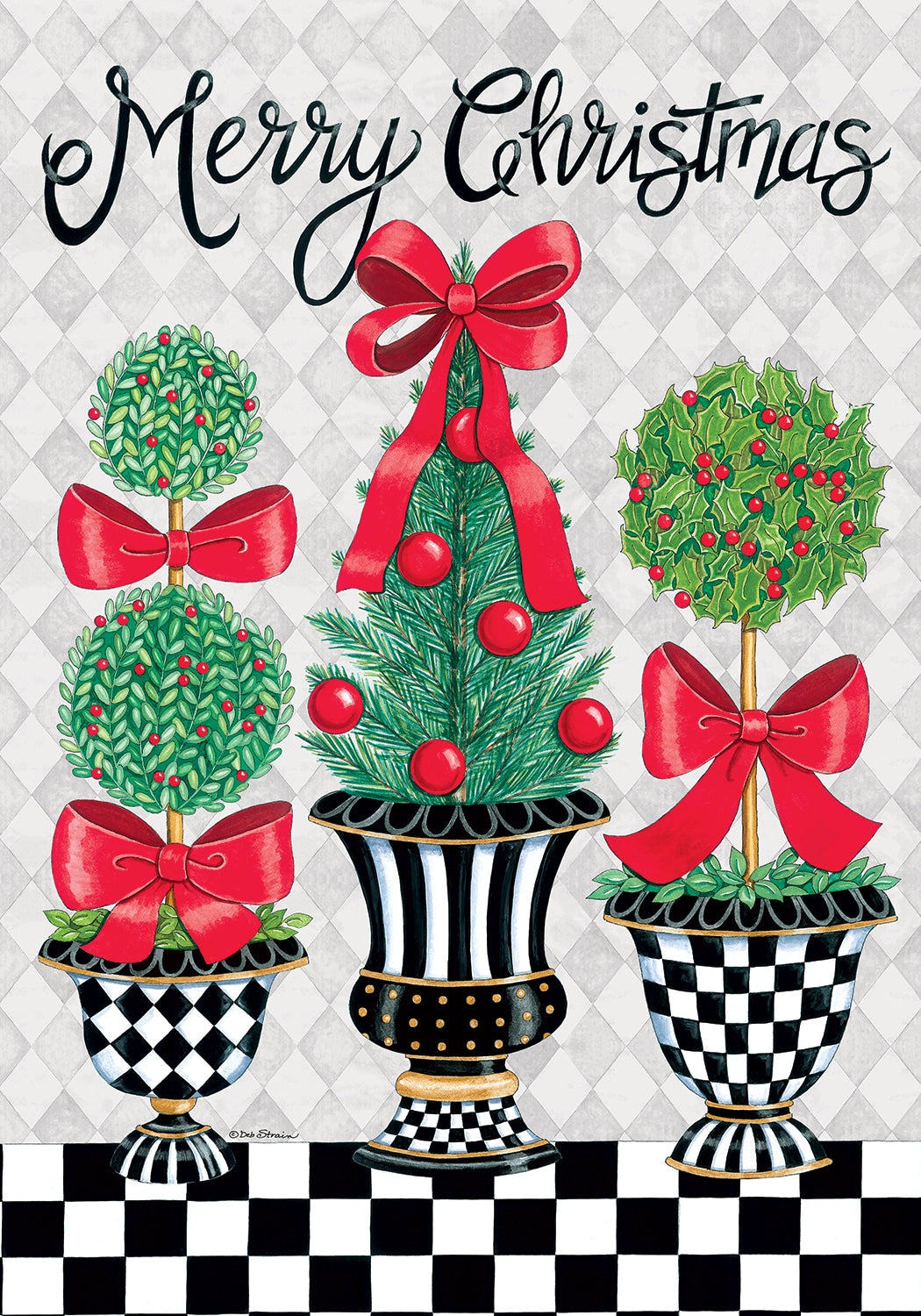 House Flag- Christmas Topiary