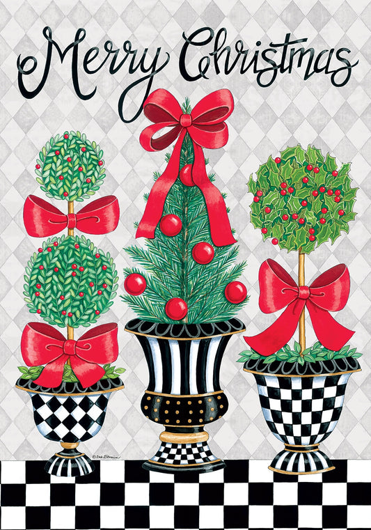 House Flag- Christmas Topiary