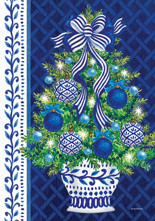 Garden Flag- Chinoiserie Tree