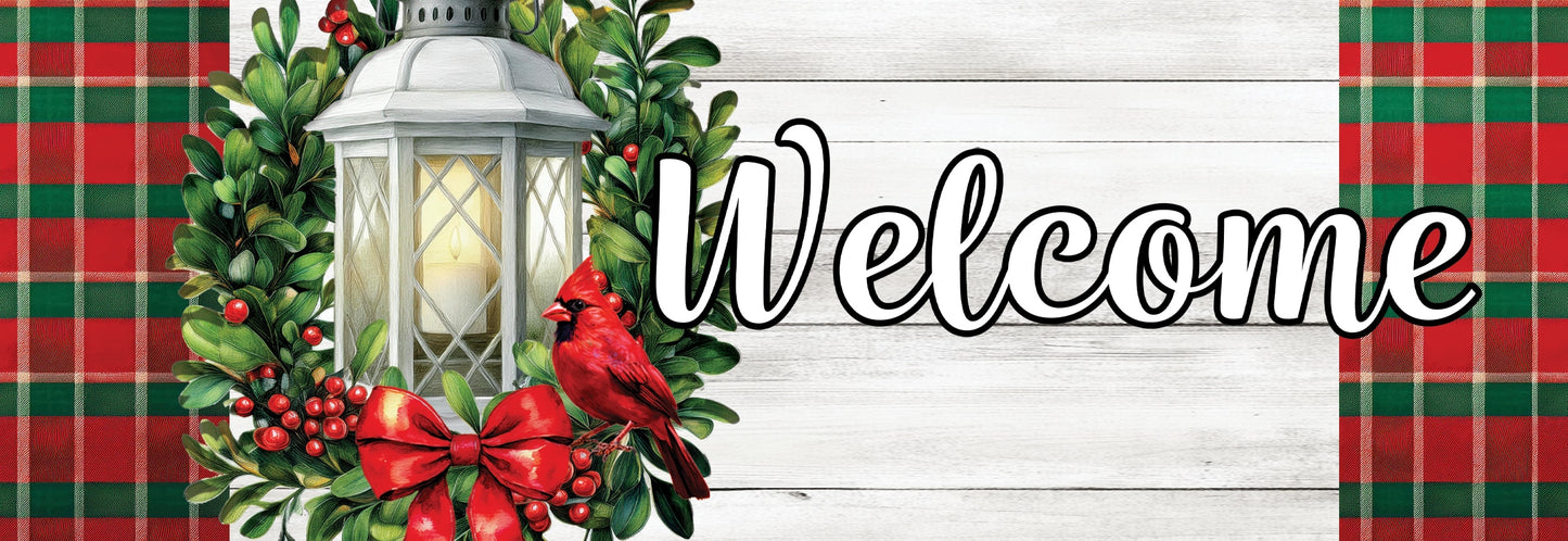 Signature Sign- Cardinal Lantern