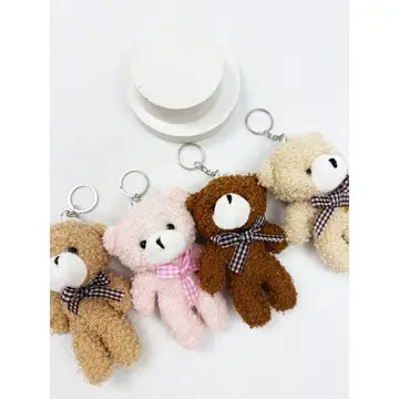Famous Plush Bear Charm Keychain