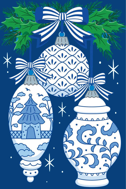Vinyl Garden Flag-Chinoiserie Ornaments