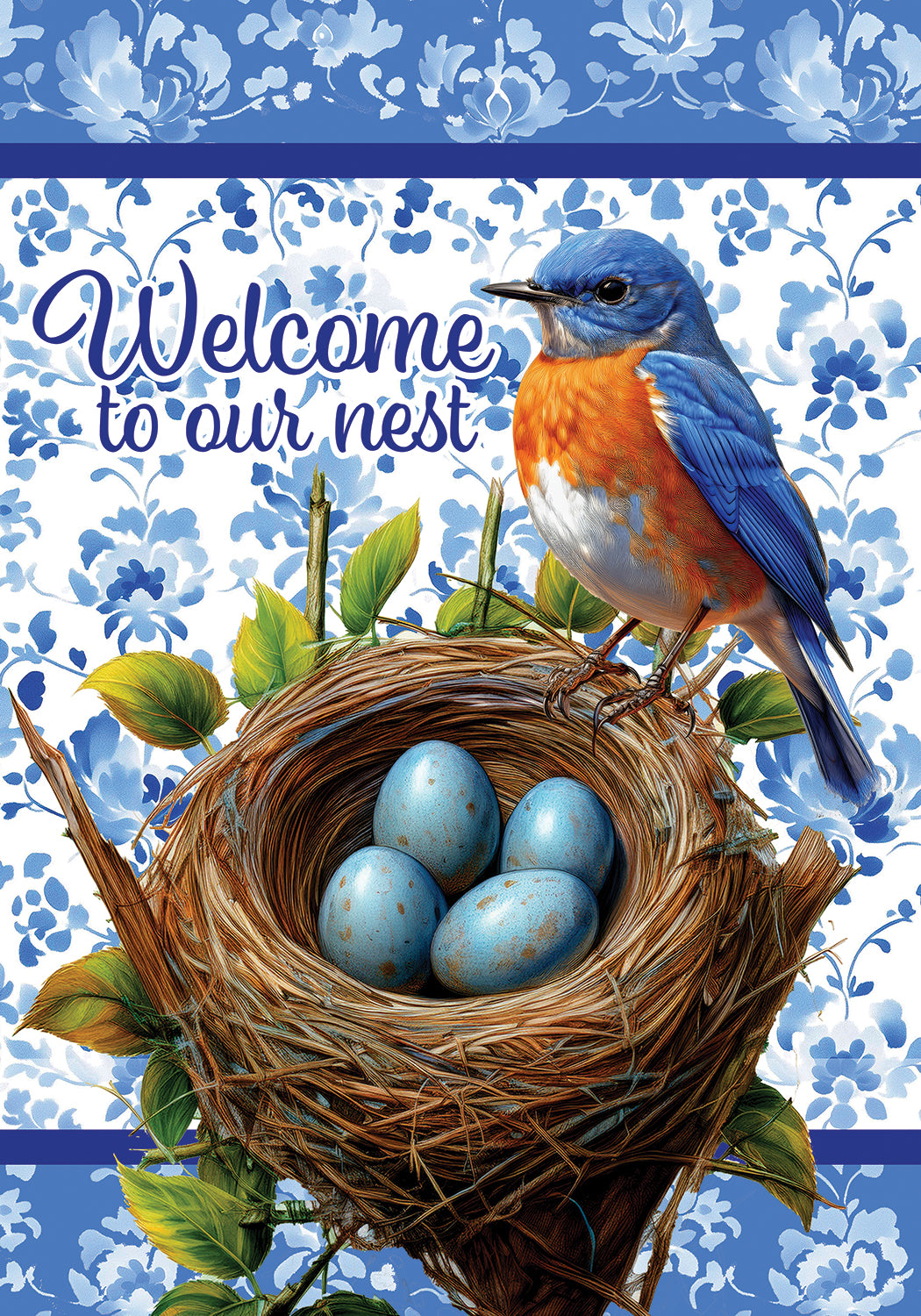 Garden Flag- Bluebird Nest