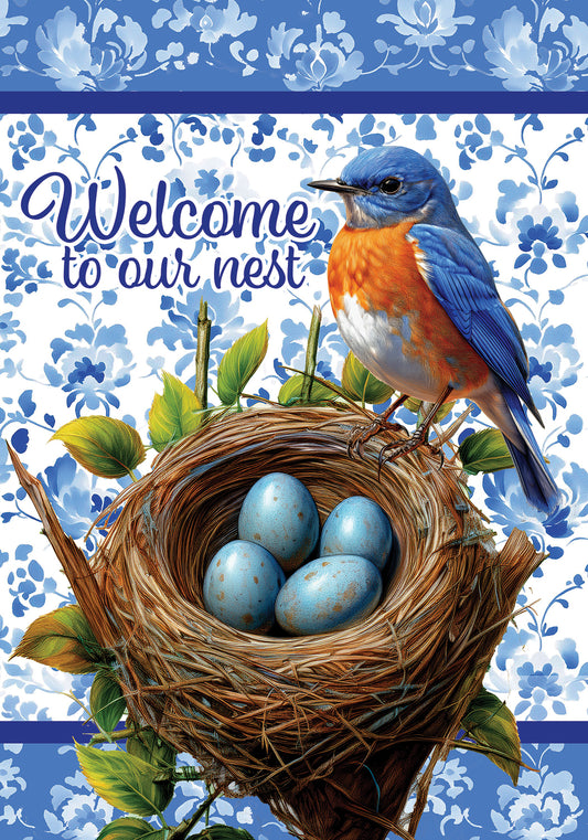 Garden Flag- Bluebird Nest