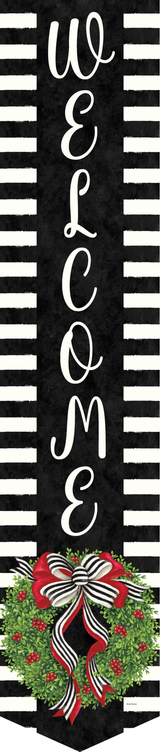 Holiday Stripe Door Expression