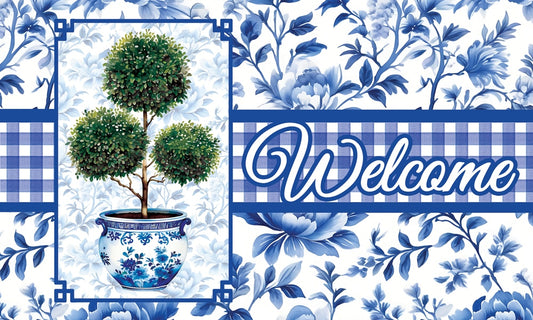 Mat- Chinoiserie Topiary