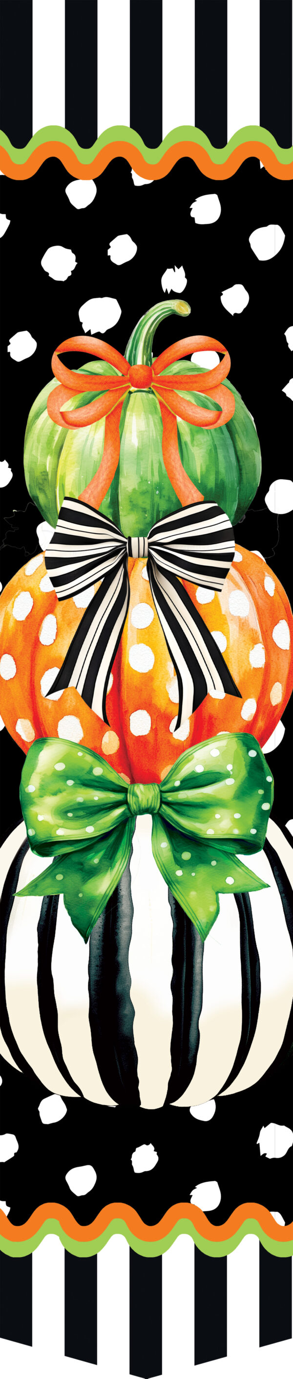 Pumpkin Stripes Door Expression