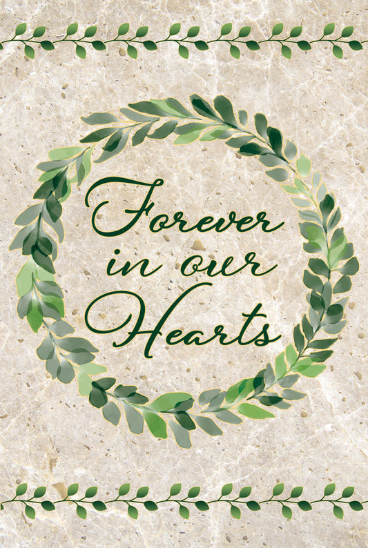 Vinyl Garden Flag- Forever in our Hearts