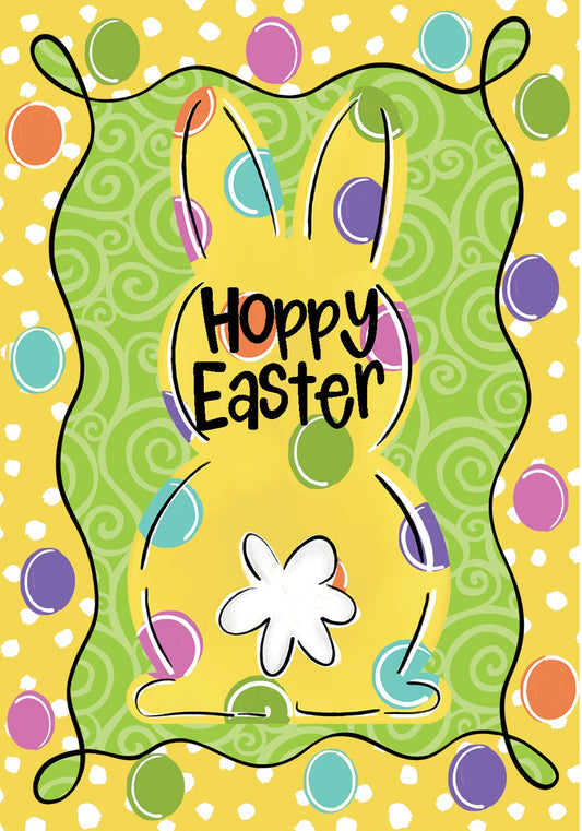 Vinyl Garden Flag- Bunny tail