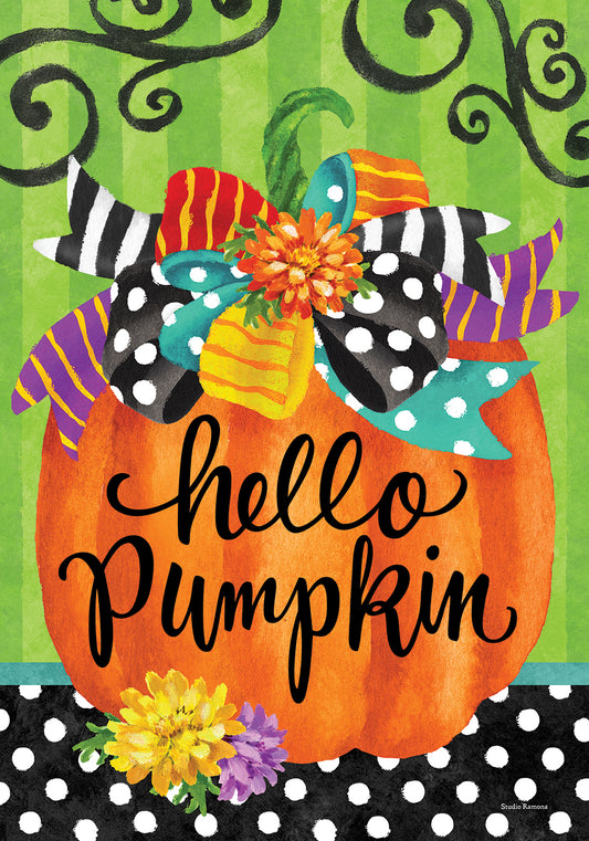 House Flag- Hello Pumpkin