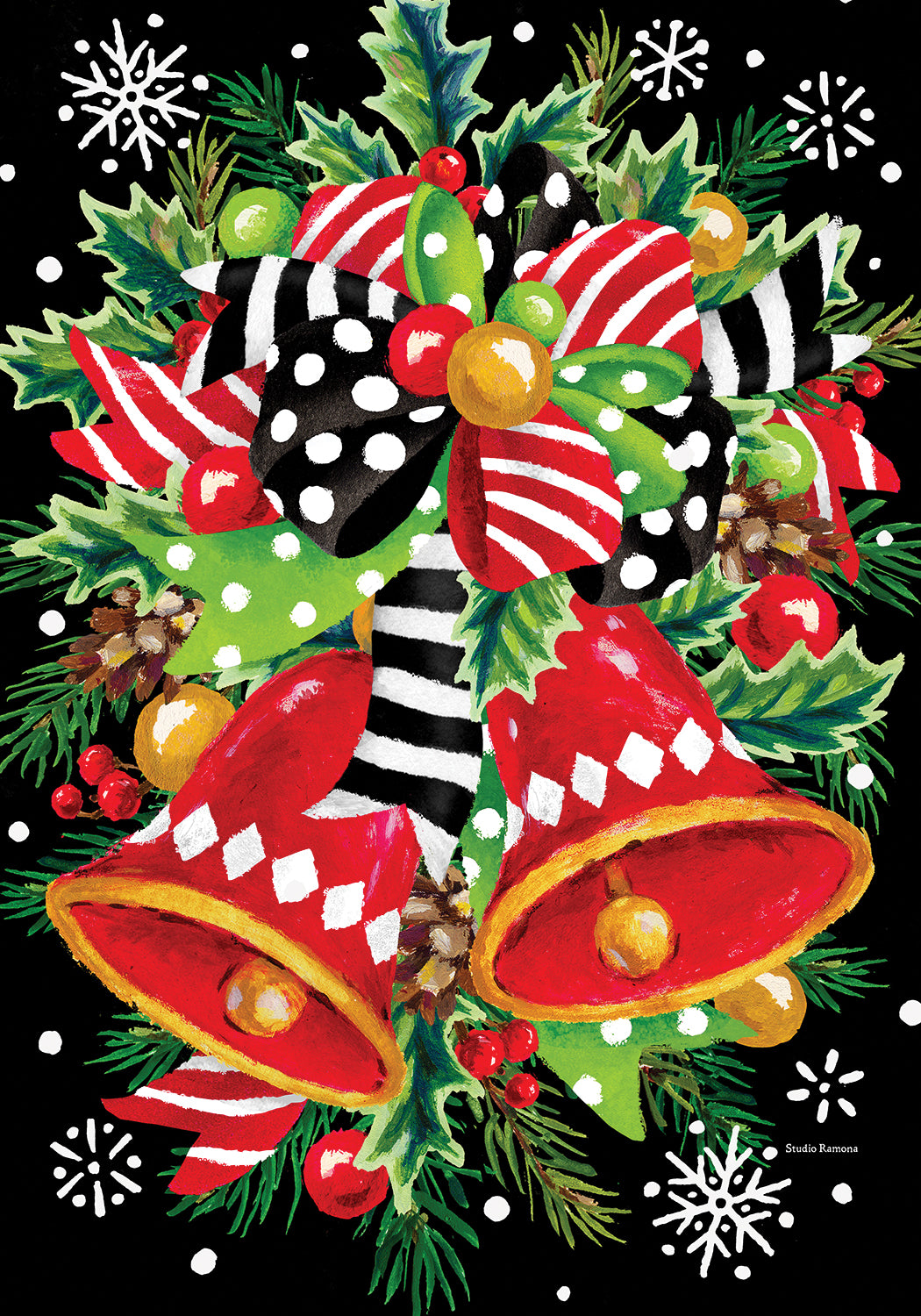 Garden Flag- Christmas Bells