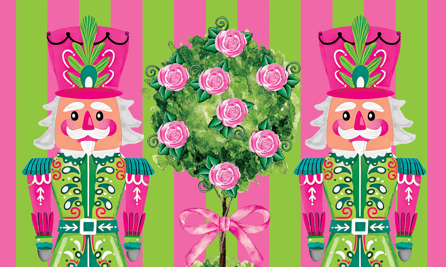 Mat- Pink-Green Nutcrackers