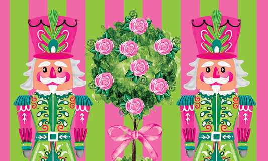 Mat- Pink-Green Nutcrackers