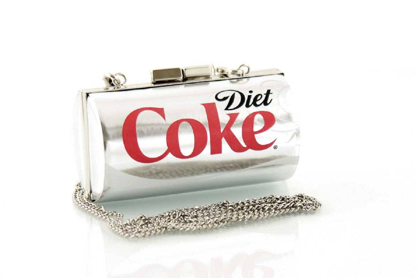 Officially Licensed Diet Coke Can Bag Metallic Silver