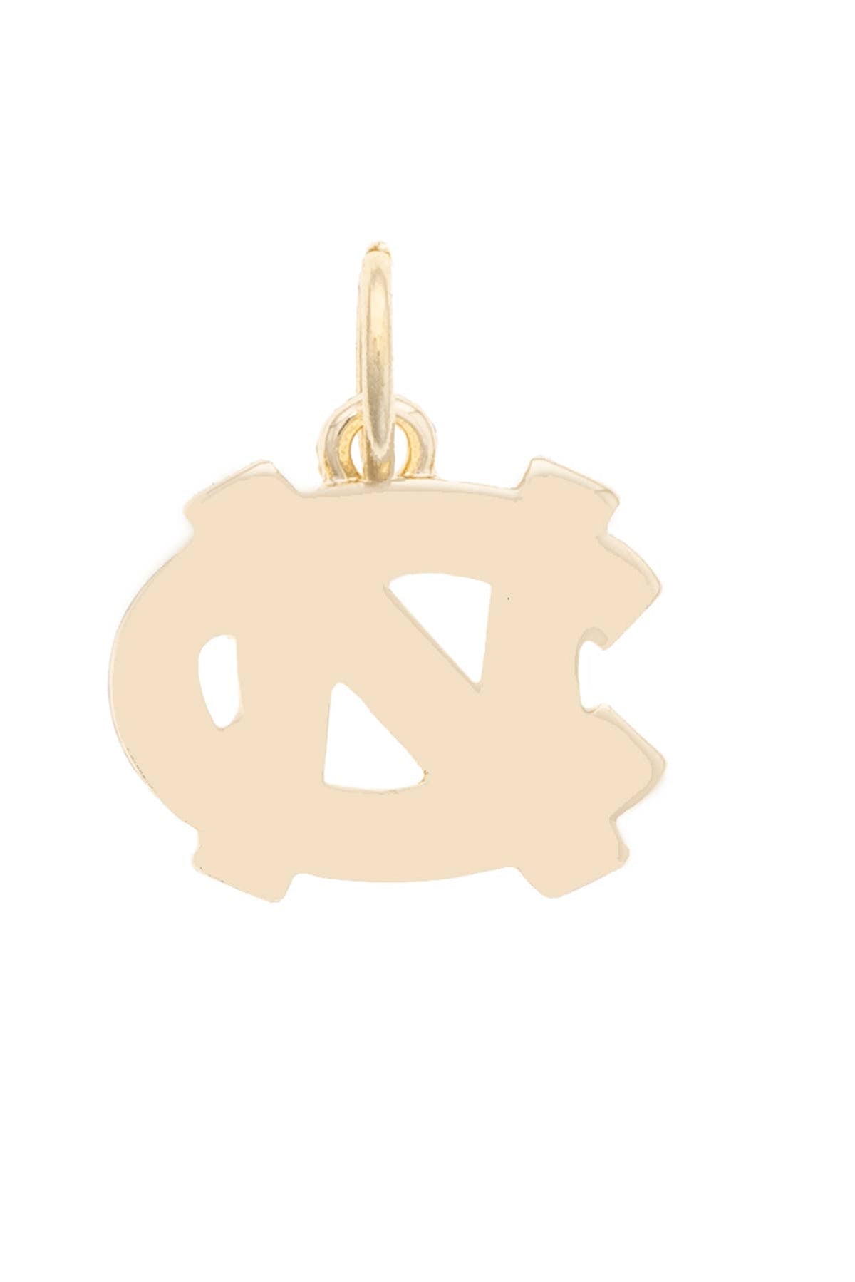 North Carolina Tarheels Shiny Gold Logo Charm