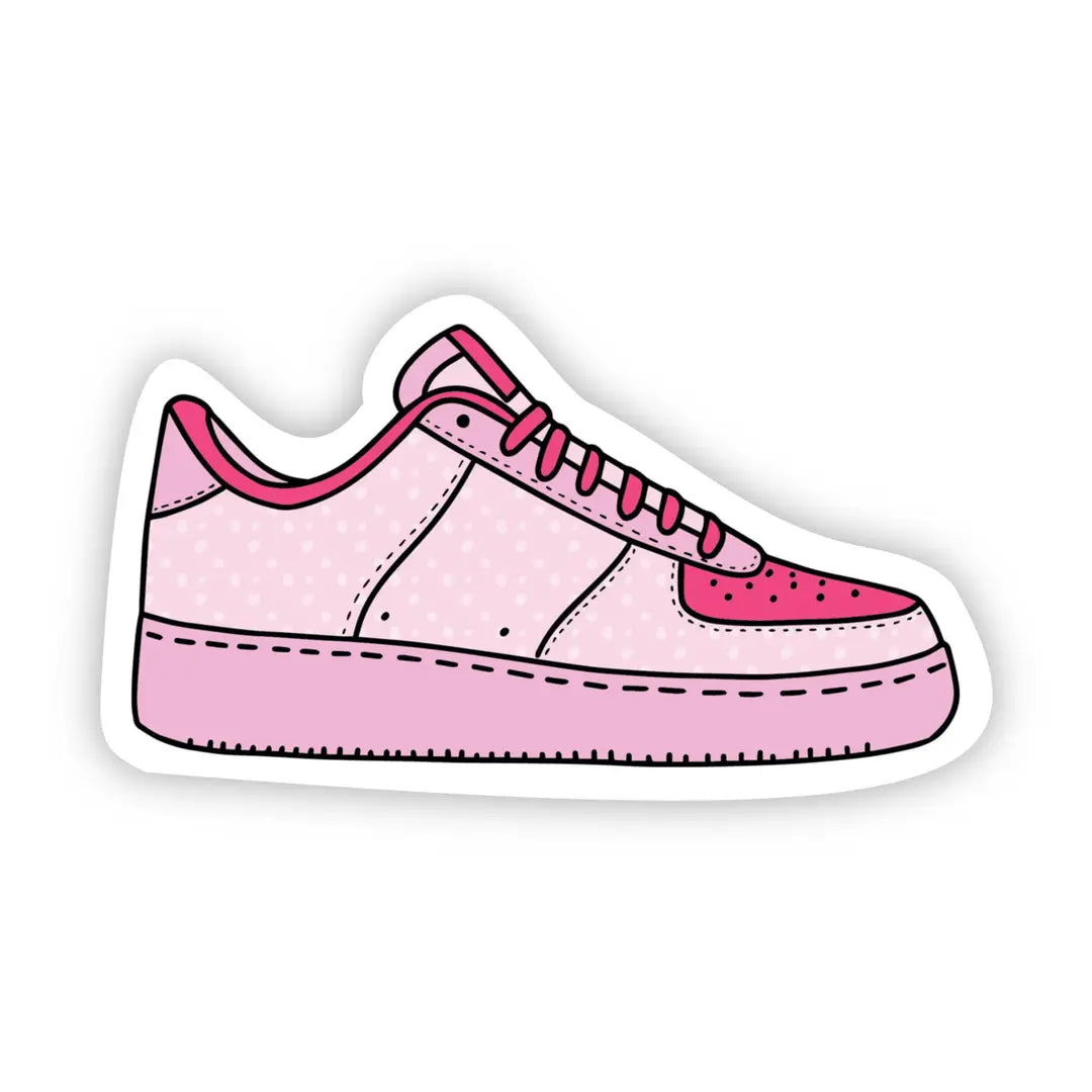 Pink Sneaker Vinyl Sticker