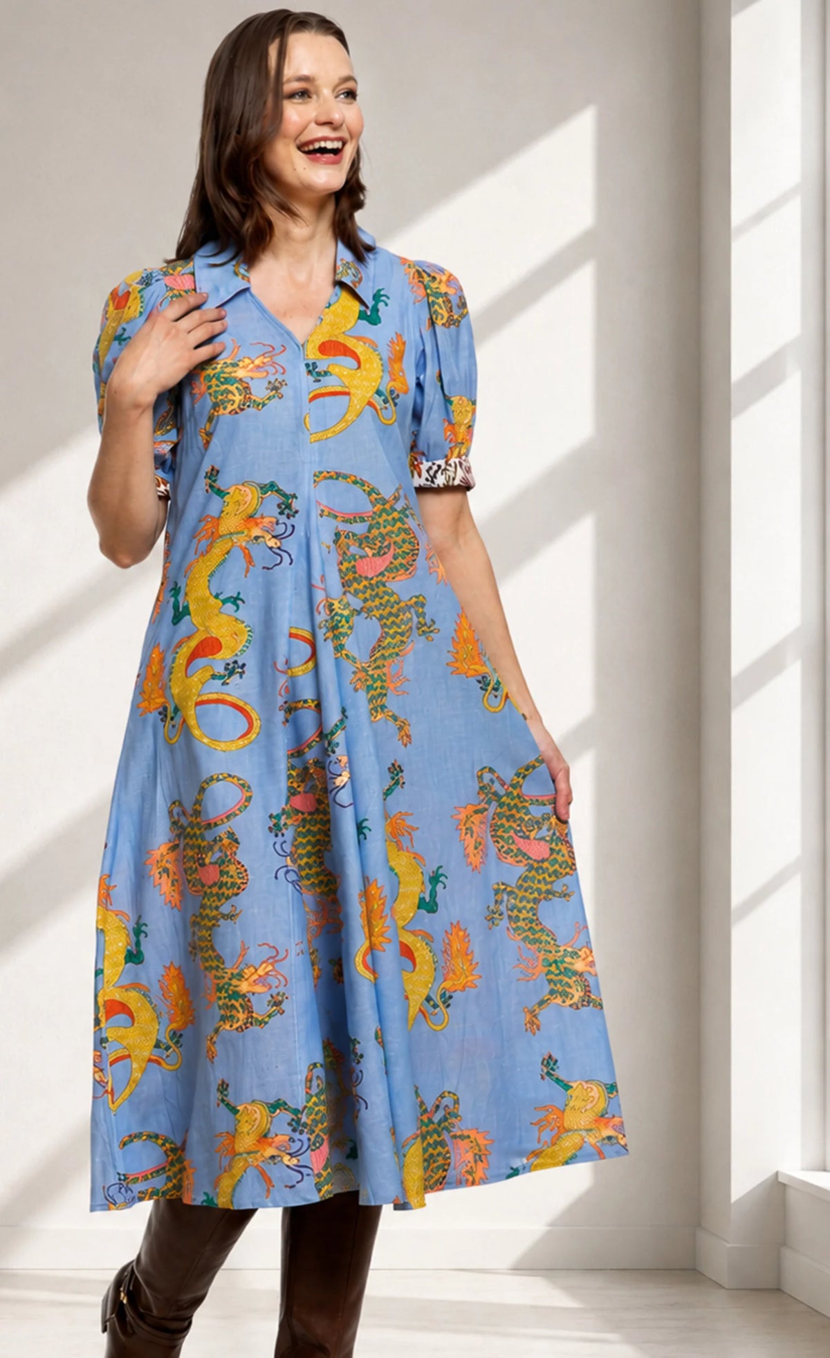 Montauk Blue Dragon Dress