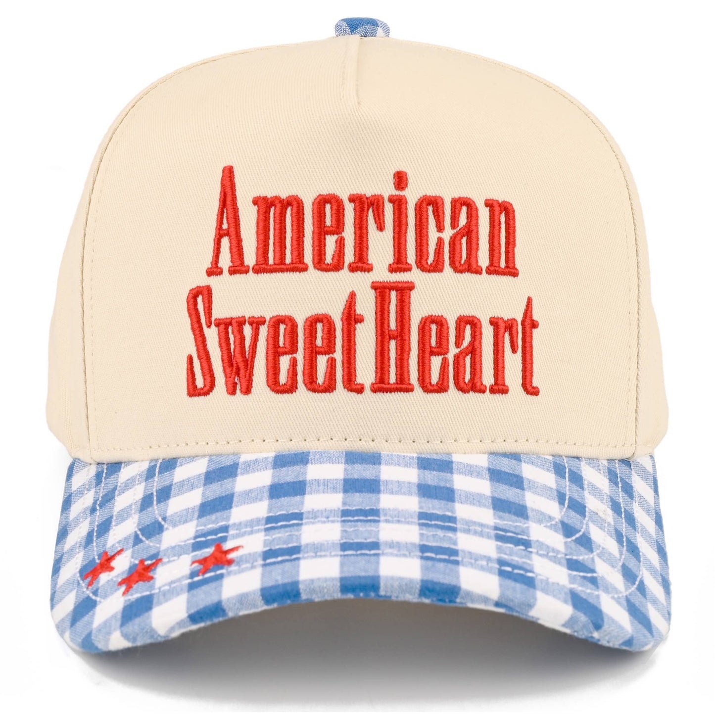 AMERICAN SWEETHEART Letter on Two Tone Trucker Hat