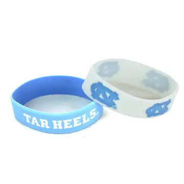 UNC College 2 pack of silicone bracelets 