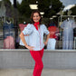 Elaine Light Blue Top