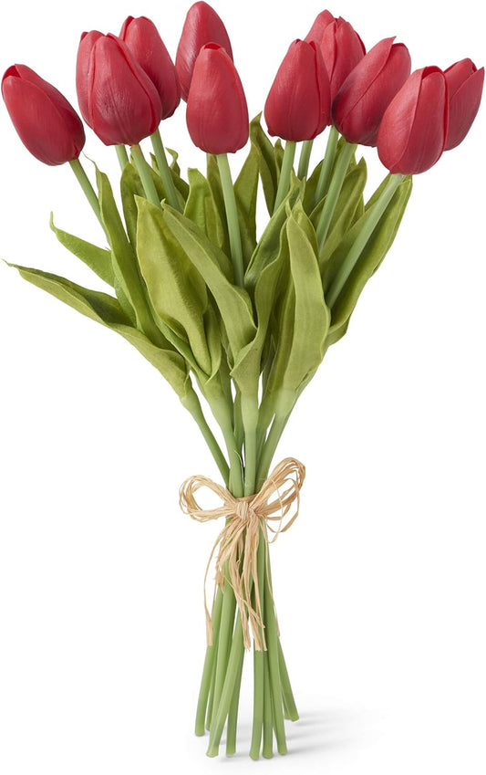 13 Inch Red Real Touch Mini Tulip Bundle
