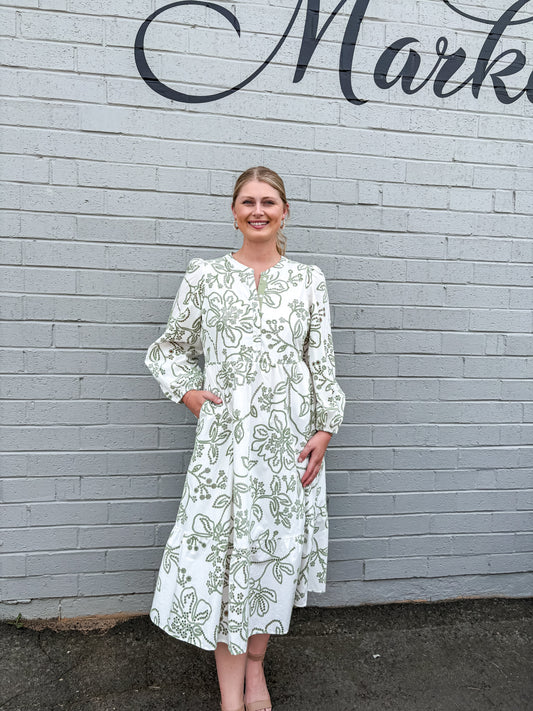 Riley White Lacecap Dress