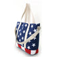 Stars and Stripes USA Flag Canvas Tote Bag