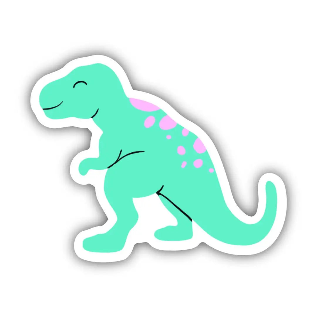 Green T-Rex Vinyl Sticker