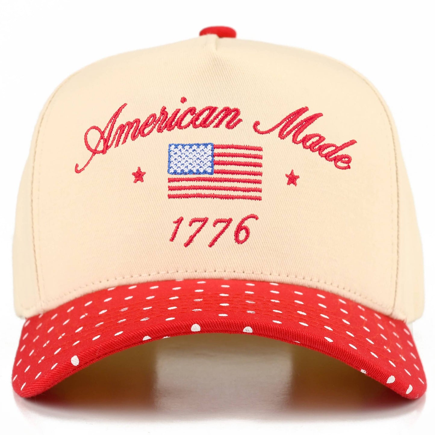 AMERICAN MADE 1776 Letter on Two Tone Trucker Hat