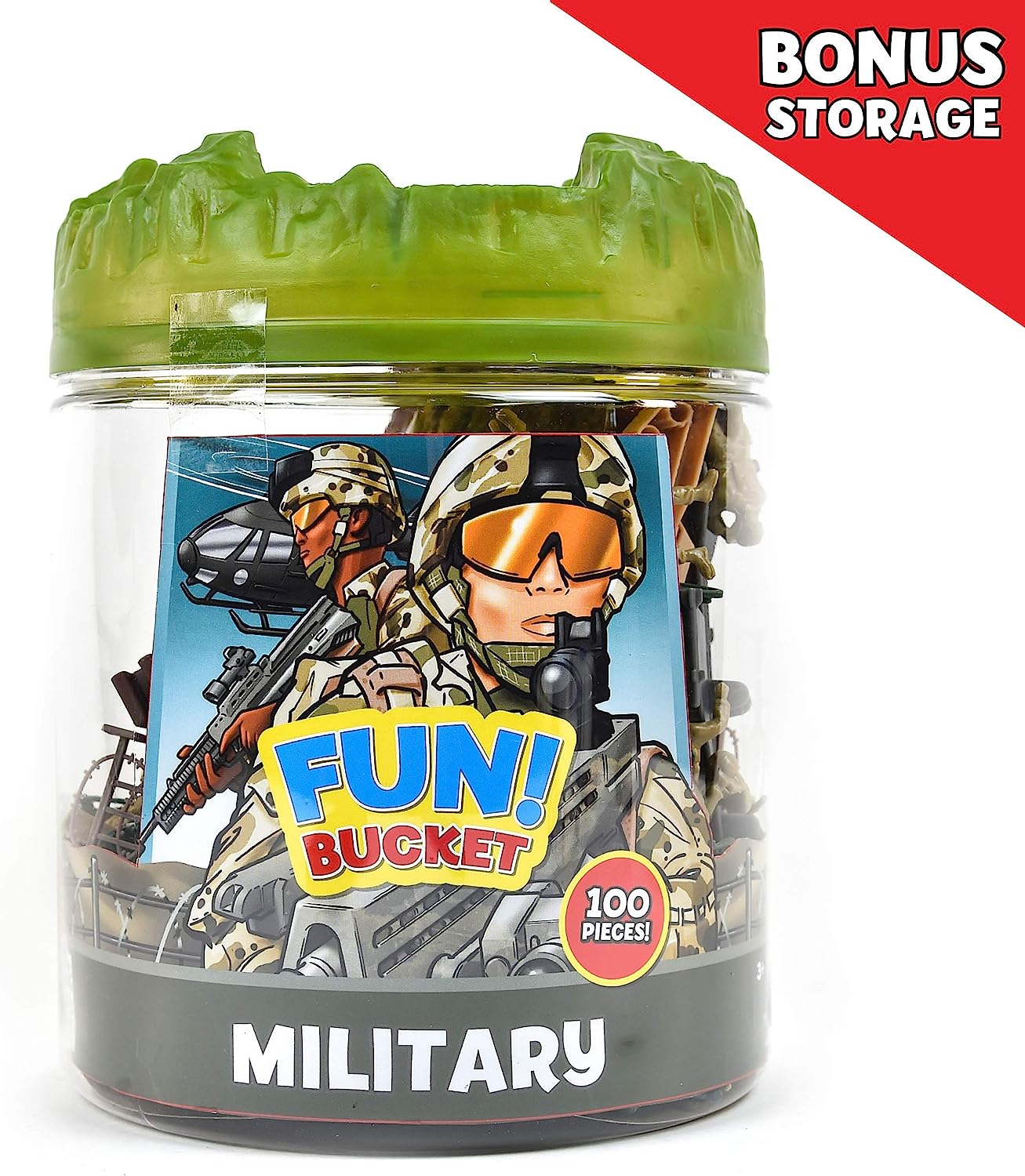 Military Battle Bucket Playset