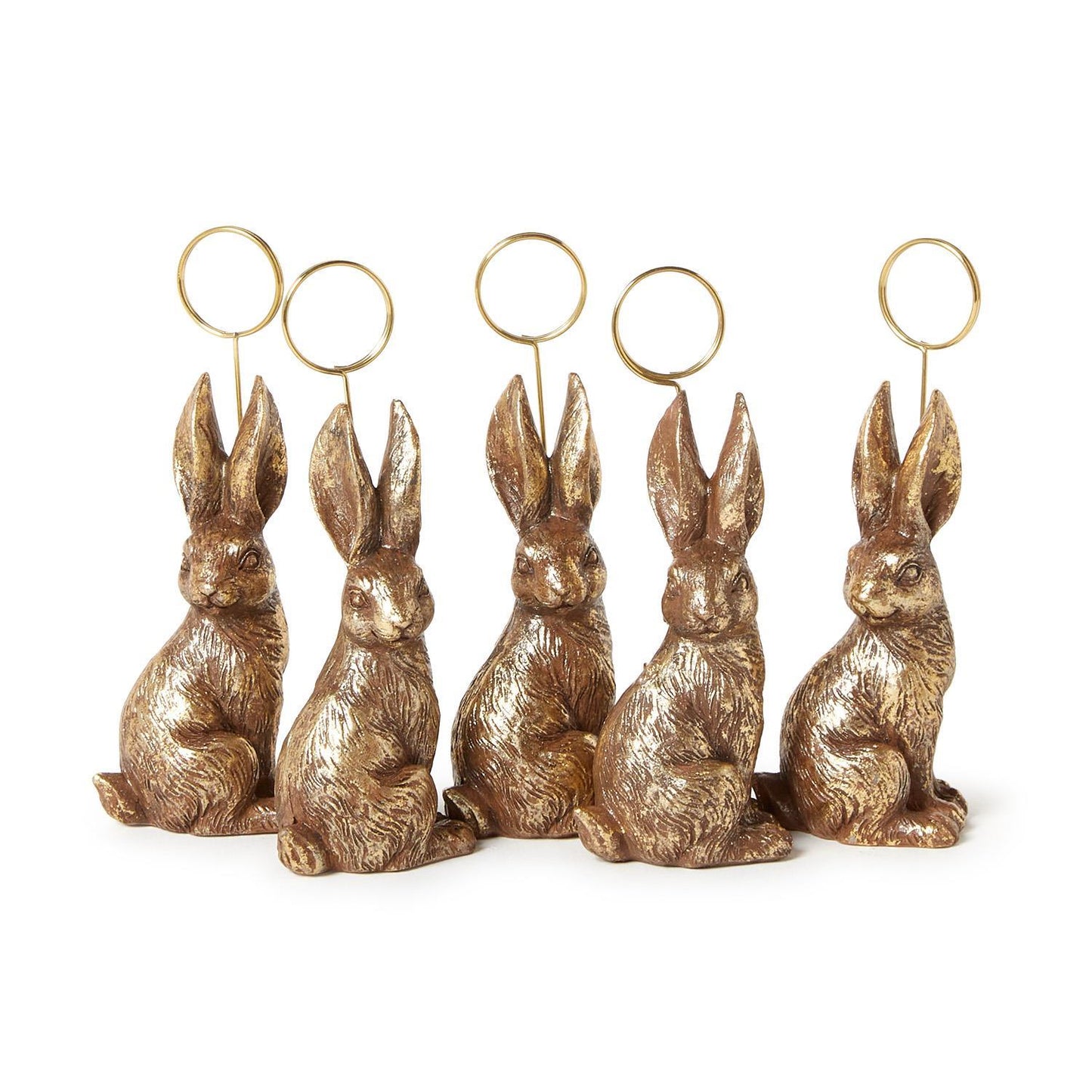 Golden Bunny Place Card / Photo Holder