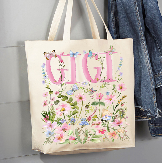 Mother's Day Wild Flowers Gigi Canvas Tote Bag