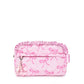 Quilted Bow Printed Pouch with Charm