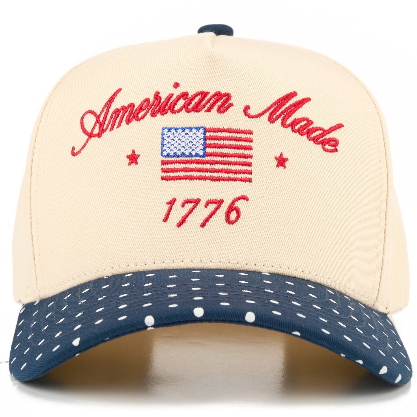 AMERICAN MADE 1776 Letter on Two Tone Trucker Hat