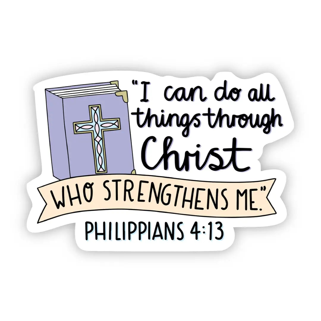 I Can Do All Things Vinyl Sticker
