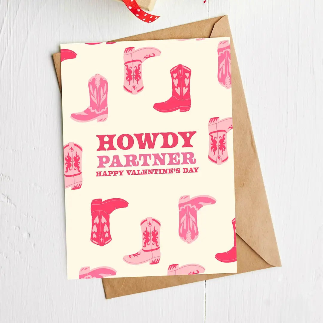 "Howdy Partner" Valentine's Day Card