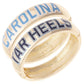 North Carolina Tarheels Polished Metal Hinge Bangle