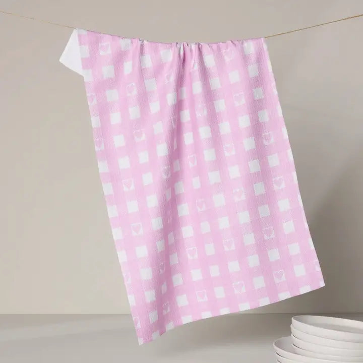 Valentine's Printed Tea Towel