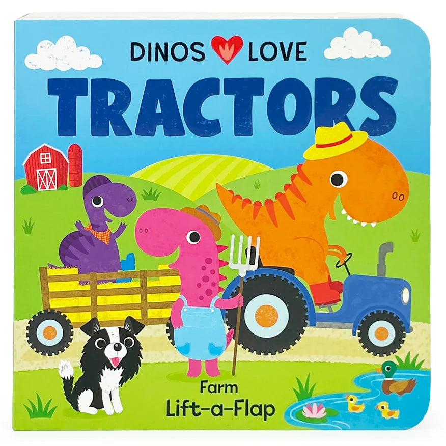 Dinos Love Tractors Book