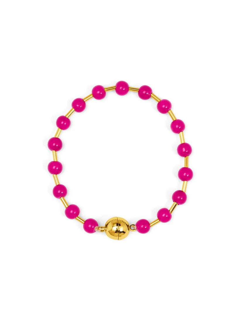 Glass Bead Magnetic Bracelet