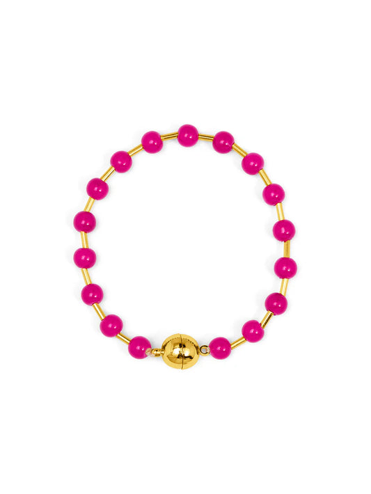 Glass Bead Magnetic Bracelet
