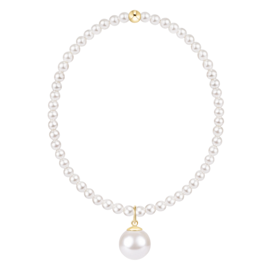 Enewton - Classic Pearl 3mm Bead Bracelet- Charms