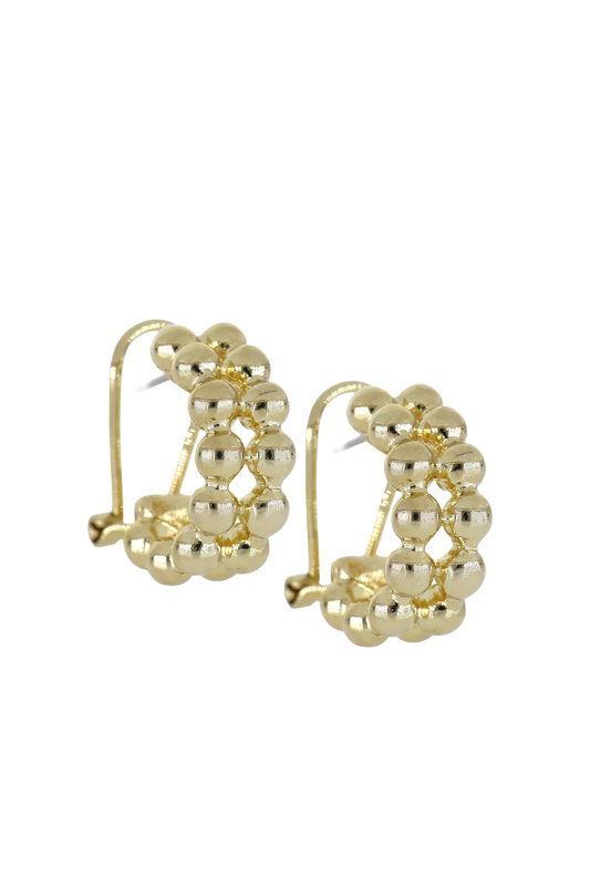 Beaded Collection 2 Row Clip Post Earrings