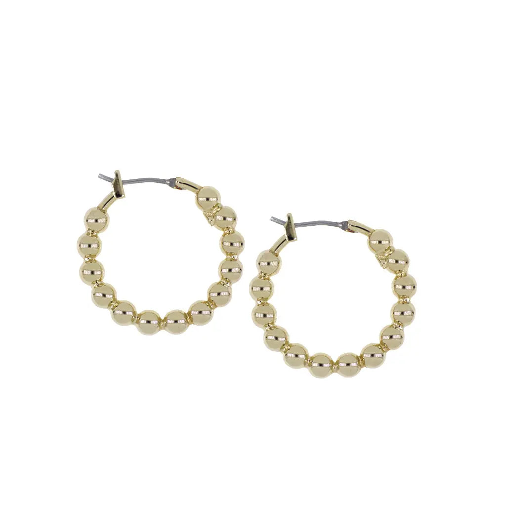 Beaded Collection - Small Hoop Earrings