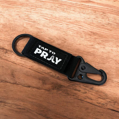 Tap To Pray Tactical Carabiner Keychain